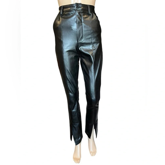 Abercrombie & Fitch Curve Love Skinny Ultra High Rise Faux Leather Pants 24/00 - Picture 4 of 16